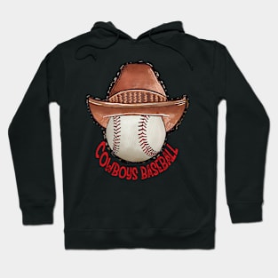 Baseball Coach Cowboy Hat Hoodie